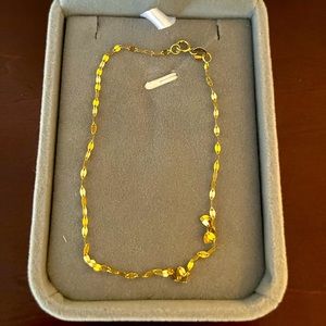 Beautiful gold anklet bracelet